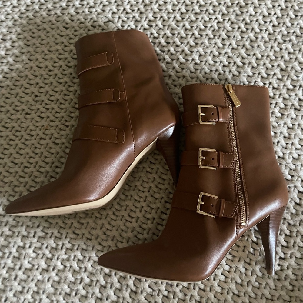 Michael Kors leather boots never worn